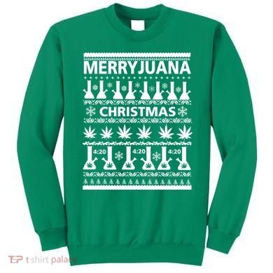 Merryjuana Weed Ugly Christmas Sweater Sweatshirt