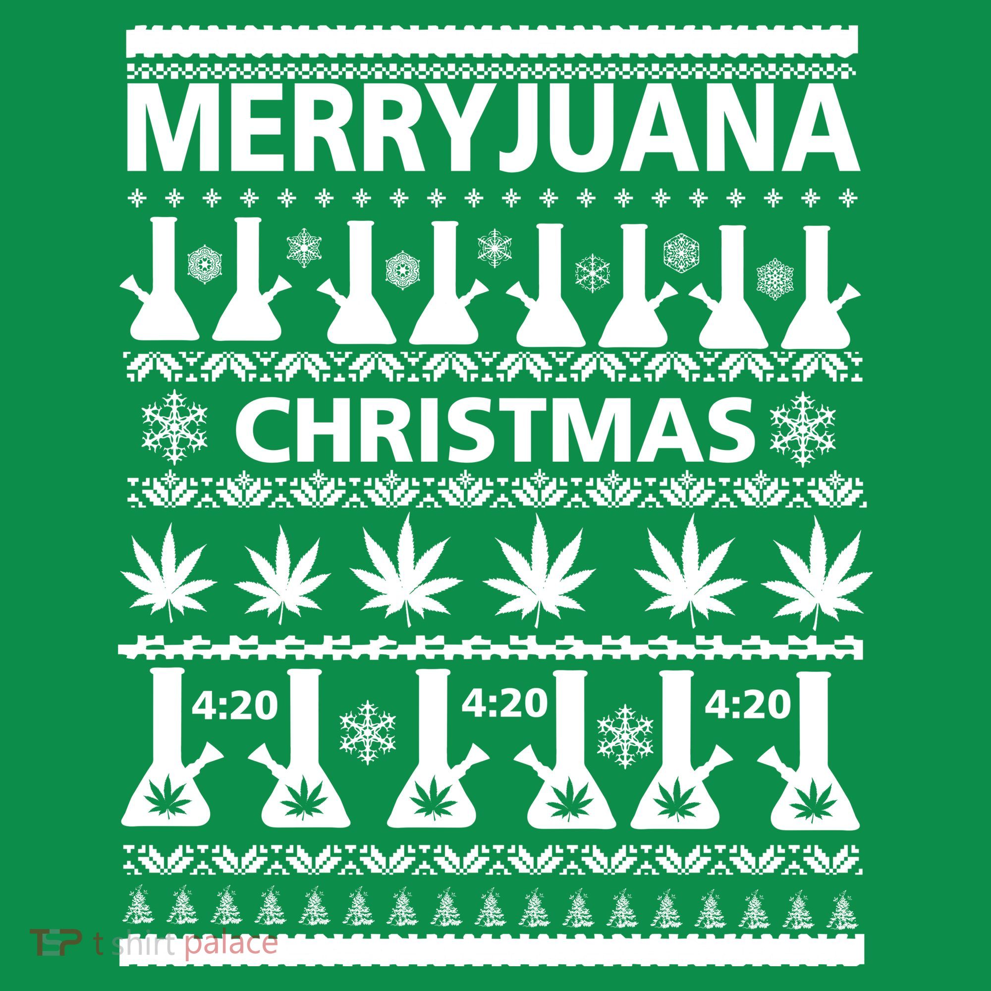 Merryjuana Weed Ugly Christmas Sweater Sweatshirt