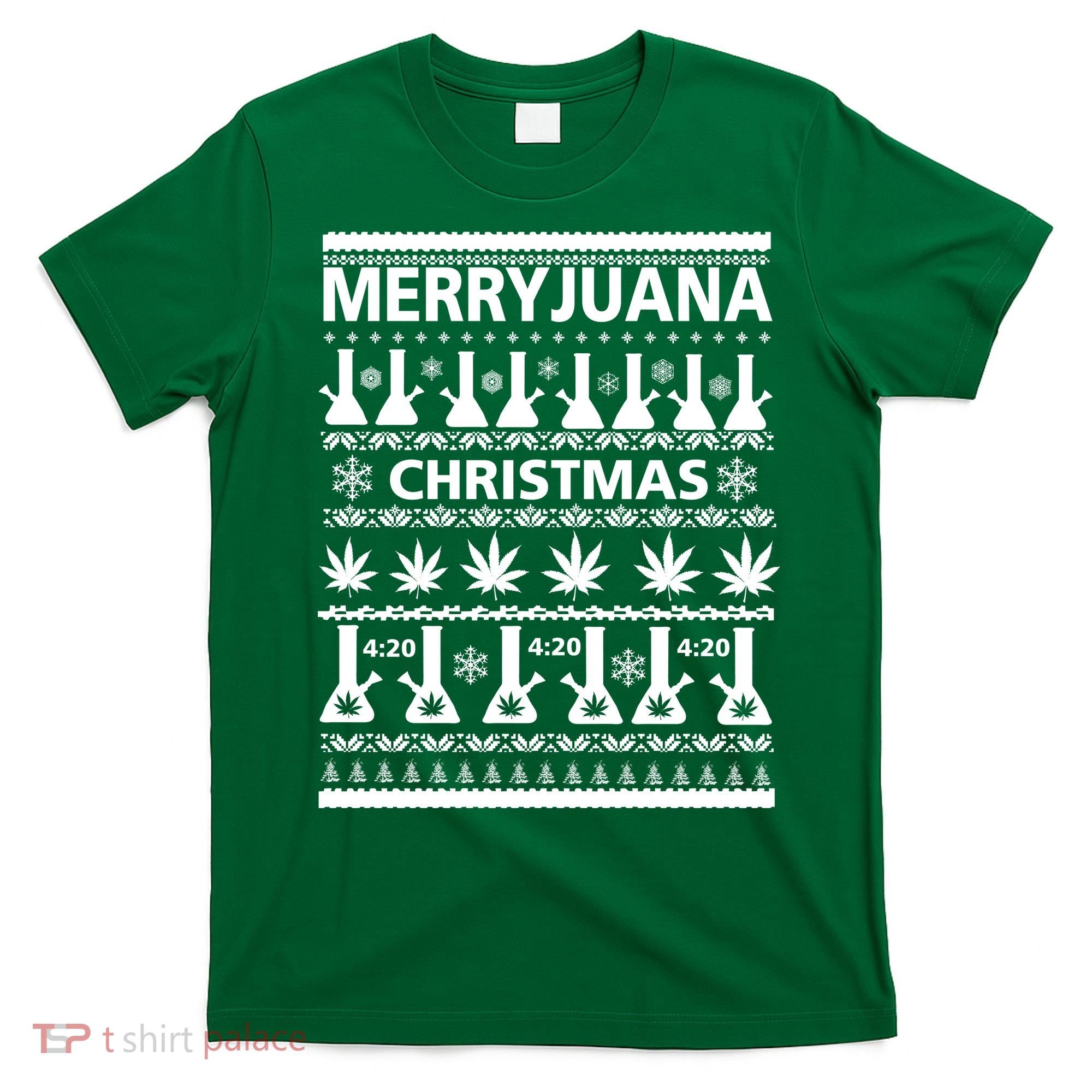 Merryjuana Weed Ugly Christmas Sweater T-Shirt