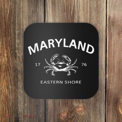 Maryland Eastern Shore Maryland State Crab Coaster
