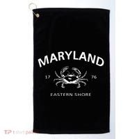 Maryland Eastern Shore Maryland State Crab Golf Towel thumb 0