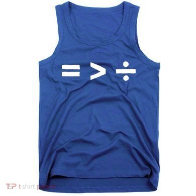 Math Equality Sign Greater Than Division Sign Equal Rights Gift Tank Top