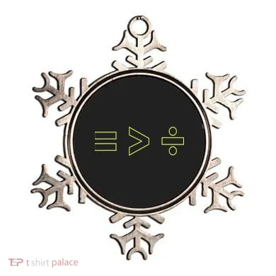 Math Equality Sign, Greater Than Division Sign Ornament