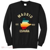 Madrid Espana Spain Est. Souvenir Flag Map Vacation Sweatshirt thumb 0
