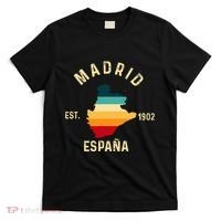 Madrid Espana Spain Est. Souvenir Flag Map Vacation T-Shirt thumb 0