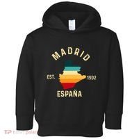 Madrid Espana Spain Est. Souvenir Flag Map Vacation Toddler Hoodie thumb 0