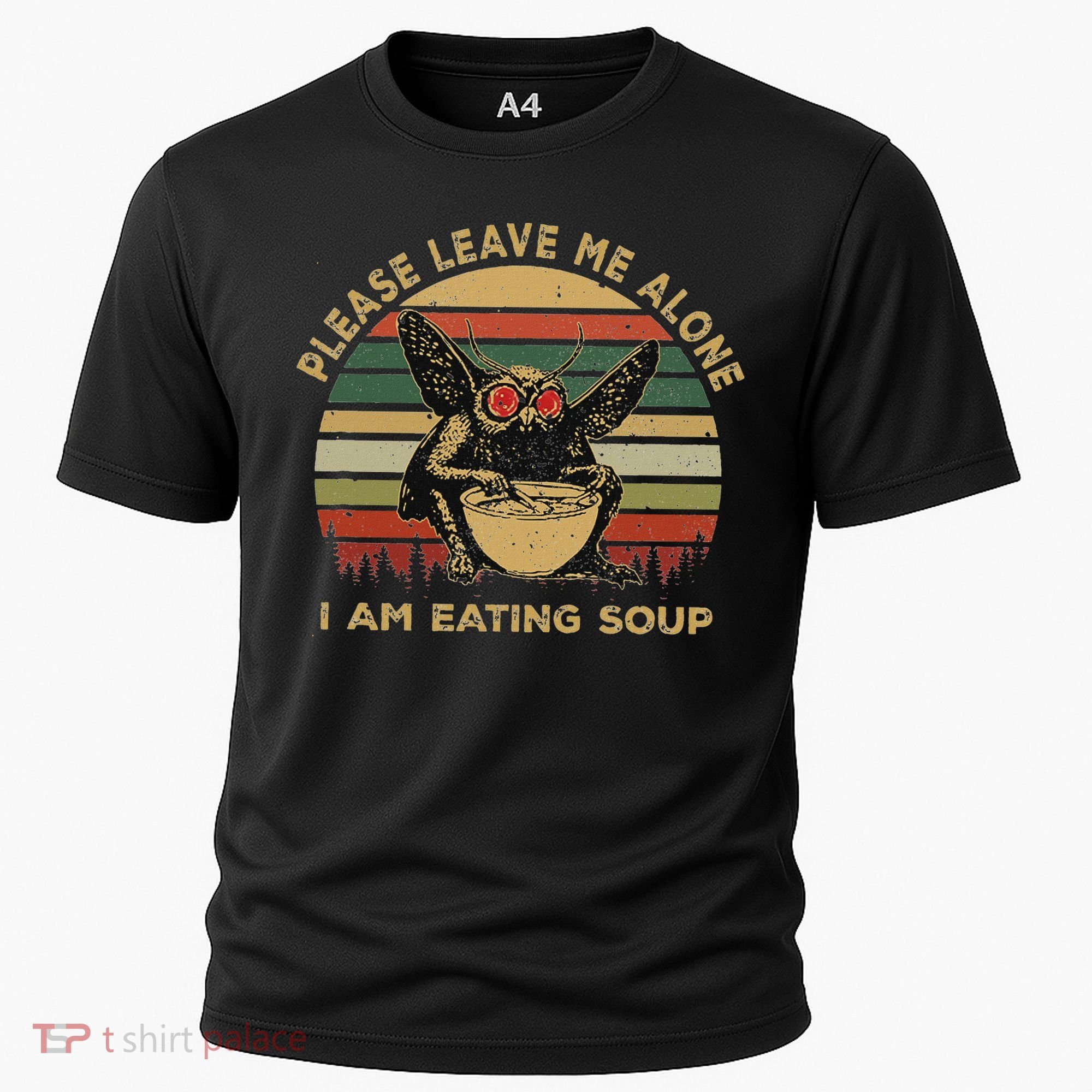 Mothman Eating Soup Please Leave Me Alone I Am Eating Soup Cooling Performance Crew T-Shirt