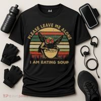 Mothman Eating Soup Please Leave Me Alone I Am Eating Soup Cooling Performance Crew T-Shirt thumb 3