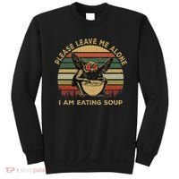 Mothman Eating Soup Please Leave Me Alone I Am Eating Soup Sweatshirt thumb 0