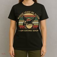 Mothman Eating Soup Please Leave Me Alone I Am Eating Soup T-Shirt thumb 4