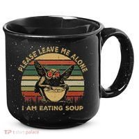 Mothman Eating Soup Please Leave Me Alone I Am Eating Soup 15oz Campfire Ceramic Mug thumb 0