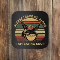 Mothman Eating Soup Please Leave Me Alone I Am Eating Soup Coaster thumb 0