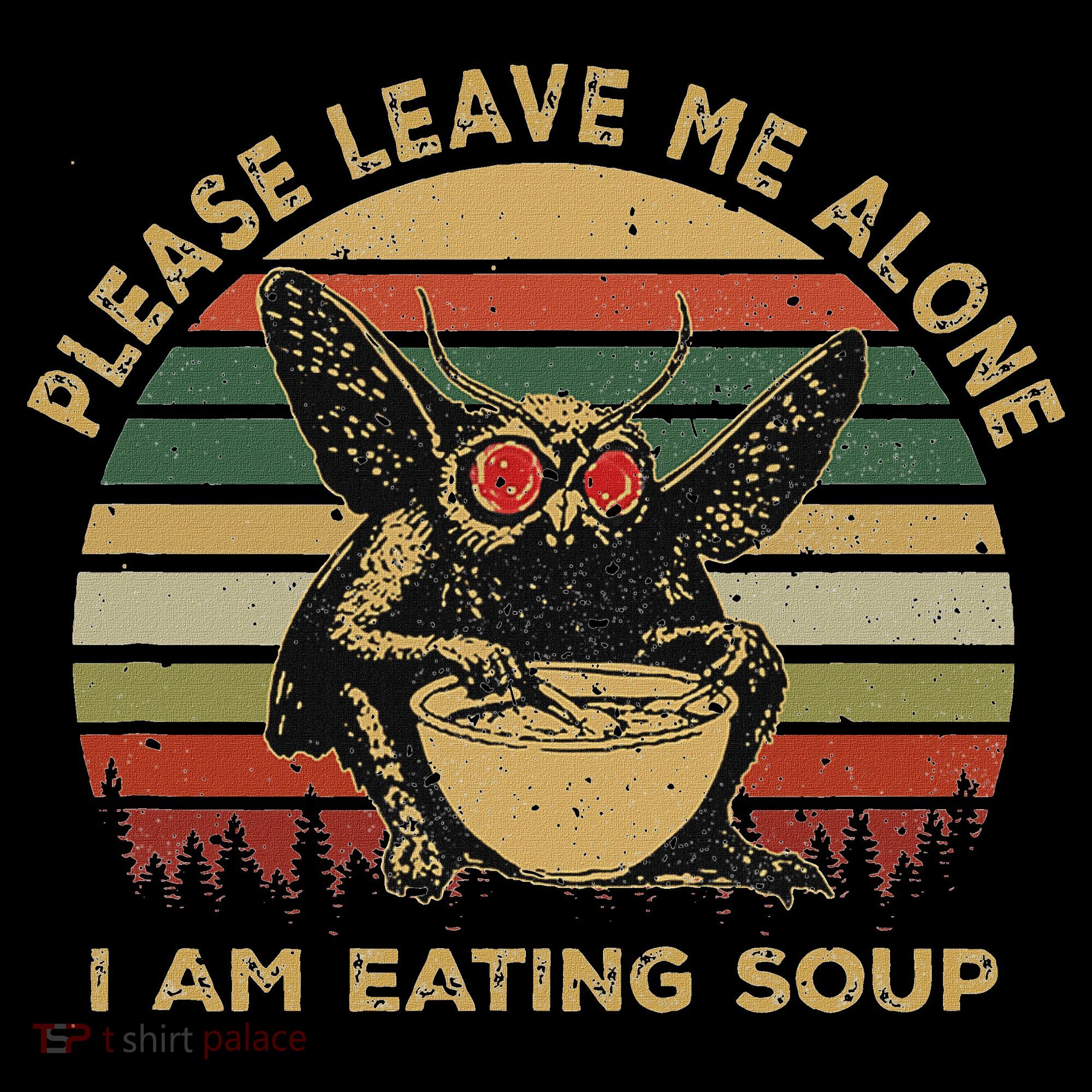 Mothman Eating Soup Please Leave Me Alone I Am Eating Soup Women's Hoodie