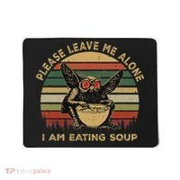 Mothman Eating Soup Please Leave Me Alone I Am Eating Soup Mousepad thumb 0