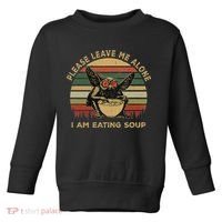 Mothman Eating Soup Please Leave Me Alone I Am Eating Soup Toddler Sweatshirt thumb 0