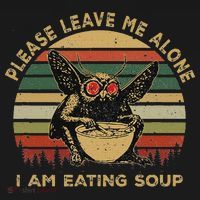 Mothman Eating Soup Please Leave Me Alone I Am Eating Soup Toddler Sweatshirt thumb 2