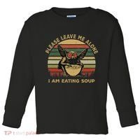 Mothman Eating Soup Please Leave Me Alone I Am Eating Soup Toddler Long Sleeve Shirt thumb 0