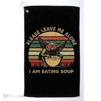 Mothman Eating Soup Please Leave Me Alone I Am Eating Soup Golf Towel thumb 0