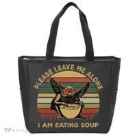 Mothman Eating Soup Please Leave Me Alone I Am Eating Soup Tote Bag thumb 0