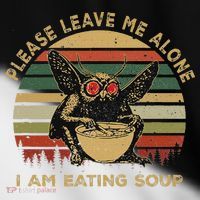 Mothman Eating Soup Please Leave Me Alone I Am Eating Soup Toddler Fine Jersey T-Shirt thumb 2