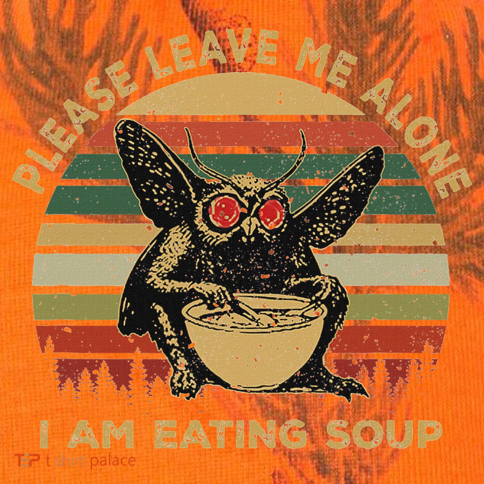 Mothman Eating Soup Please Leave Me Alone I Am Eating Soup Kati Licensed 12" Camo Cuffed Beanie