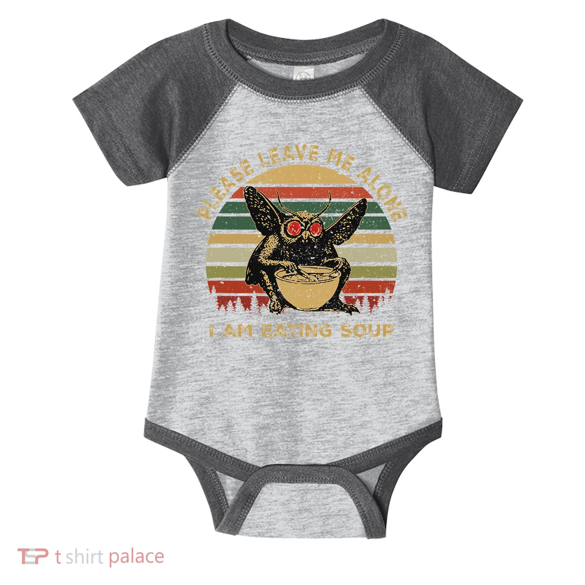 Mothman Eating Soup Please Leave Me Alone I Am Eating Soup Infant Baby Jersey Bodysuit