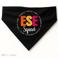 Matching ESE Squad First Last Day Team Teacher Student Tribe USA-Made Doggie Bandana thumb 0