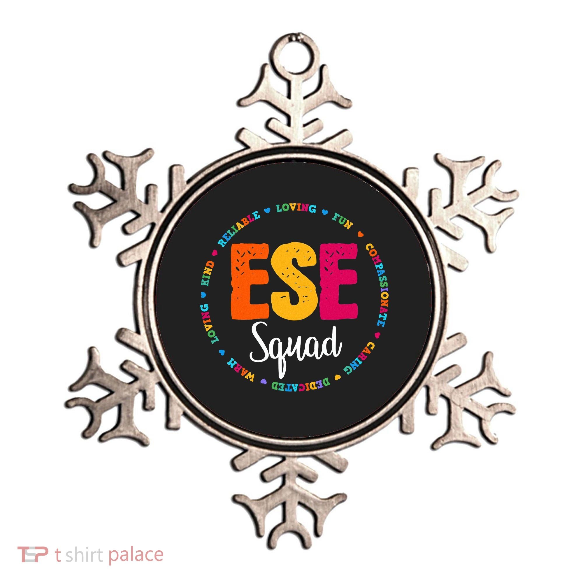 Matching ESE Squad First Last Day Team Teacher Student Tribe Ornament