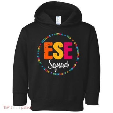 Matching ESE Squad First Last Day Team Teacher Student Tribe Toddler Hoodie