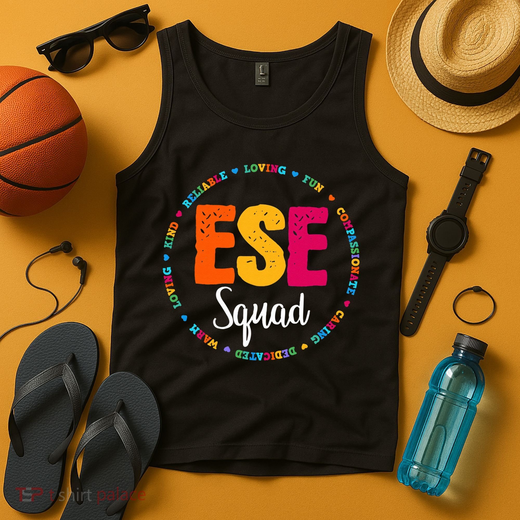 Matching ESE Squad First Last Day Team Teacher Student Tribe Tank Top
