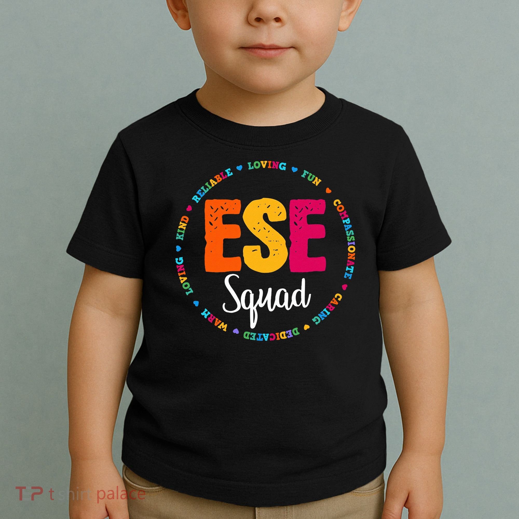 Matching ESE Squad First Last Day Team Teacher Student Tribe Toddler T-Shirt