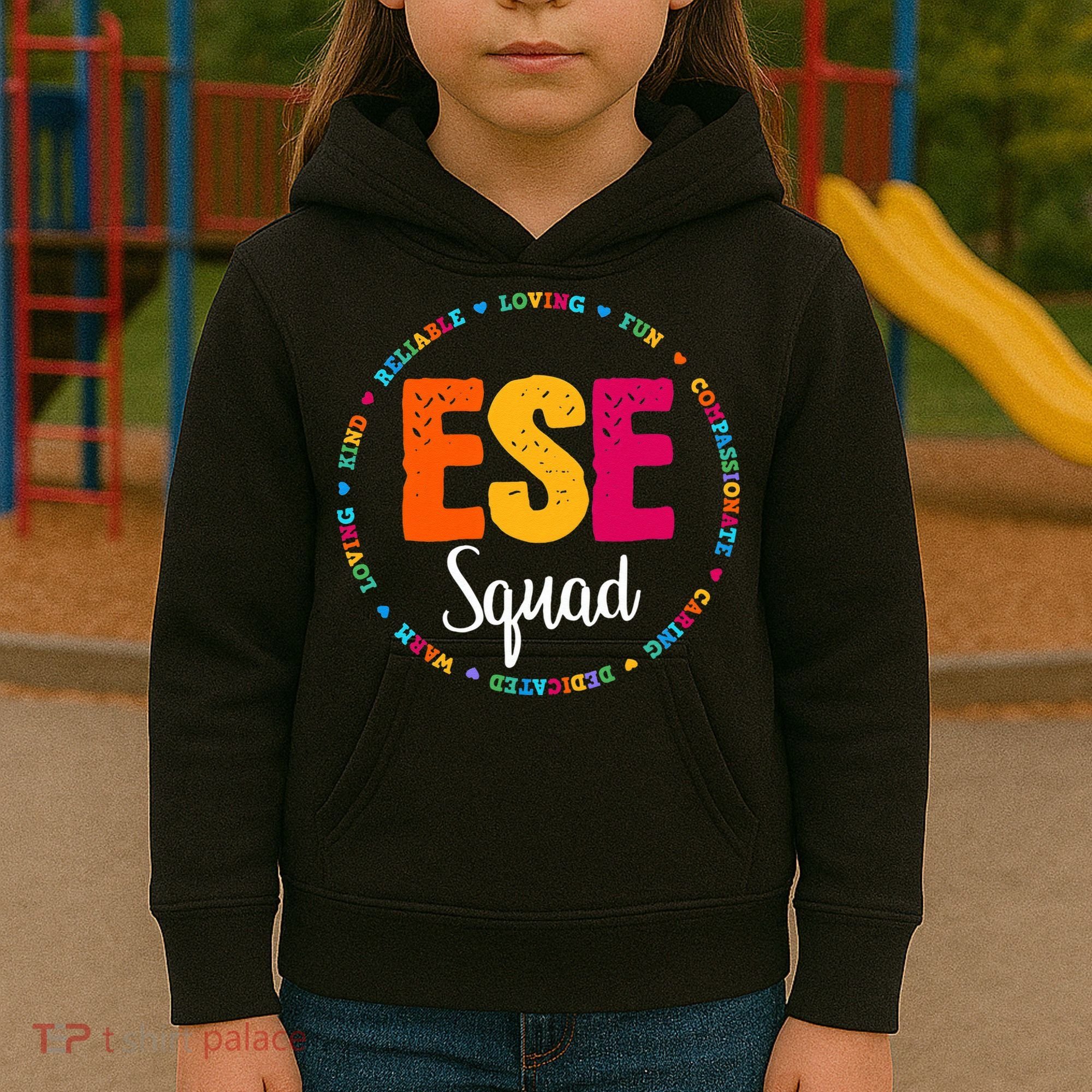 Matching ESE Squad First Last Day Team Teacher Student Tribe Kids Hoodie