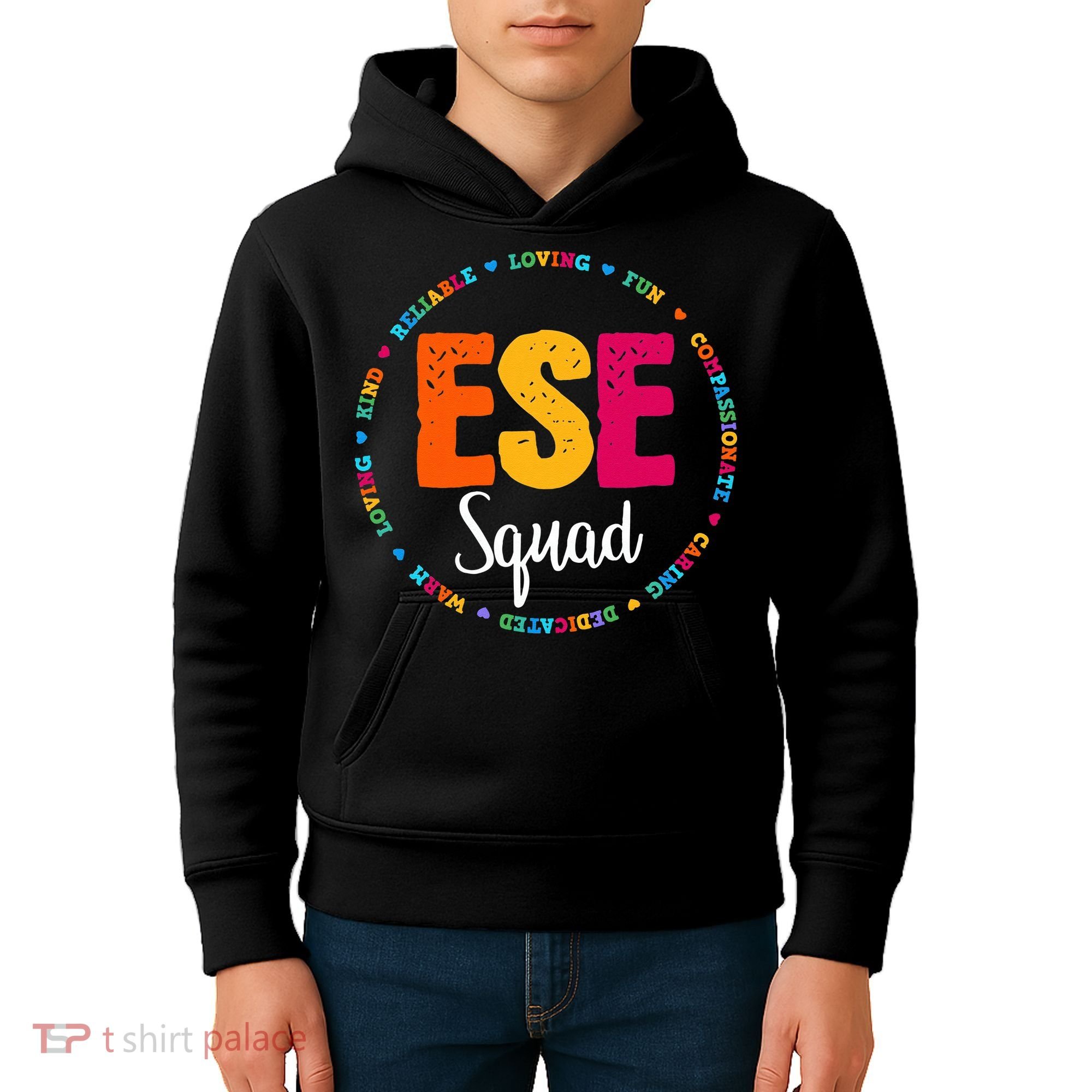 Matching ESE Squad First Last Day Team Teacher Student Tribe Kids Hoodie