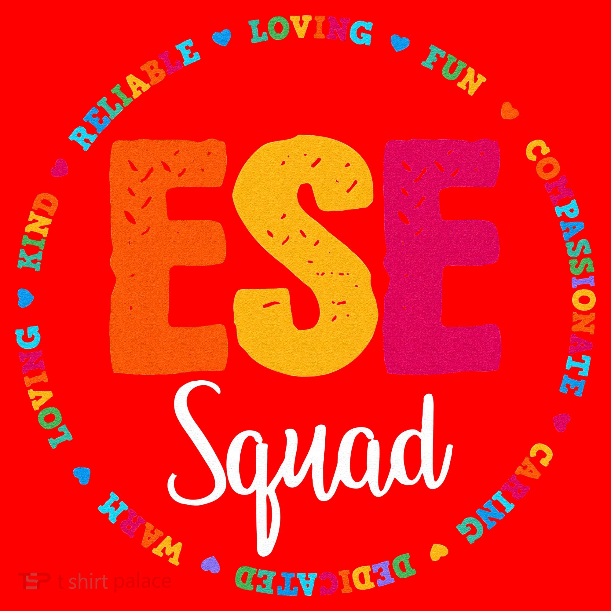 Matching ESE Squad First Last Day Team Teacher Student Tribe Santa Hat