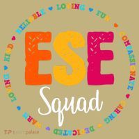 Matching ESE Squad First Last Day Team Teacher Student Tribe Button thumb 1