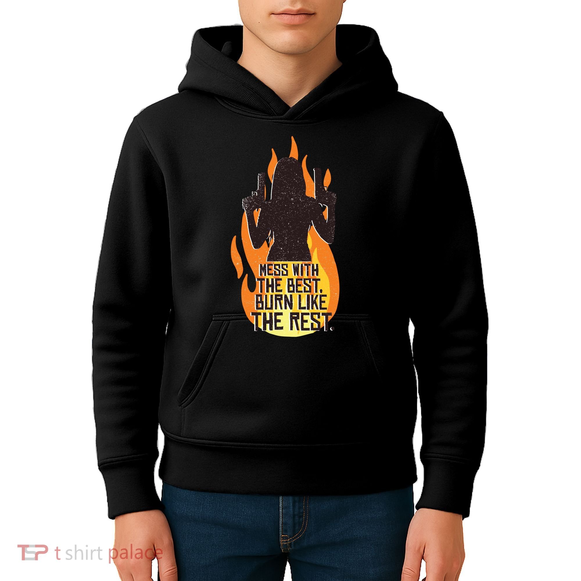 Mess With The Best Burn Like The Rest Kids Hoodie
