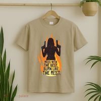 Mess With The Best Burn Like The Rest T-Shirt thumb 2