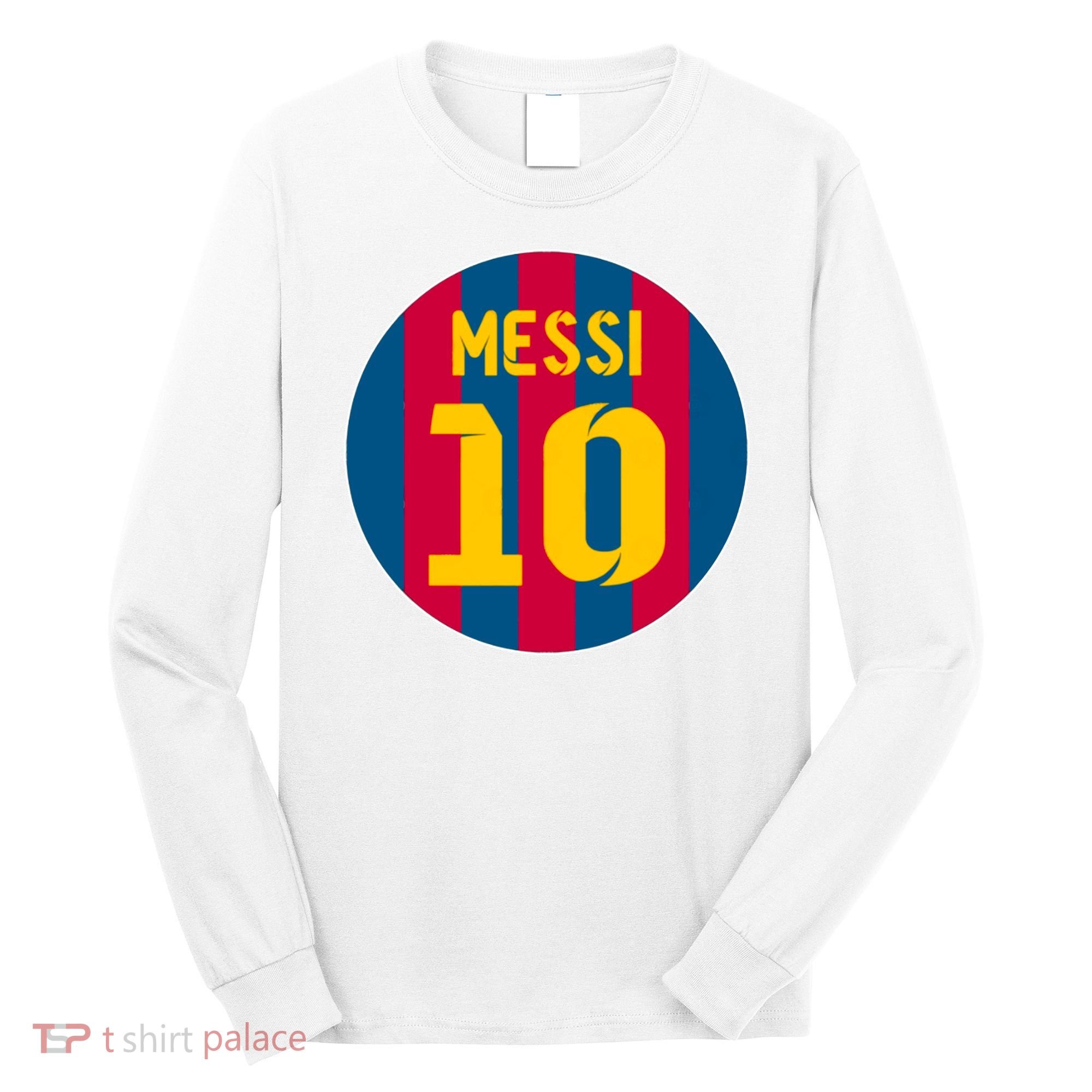 Messi Number 10 Retired Soccer Jersey Long Sleeve Shirt