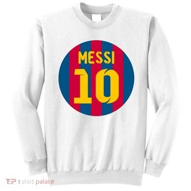 Messi Number 10 Retired Soccer Jersey Sweatshirt