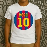 Messi Number 10 Retired Soccer Jersey T-Shirt thumb 3