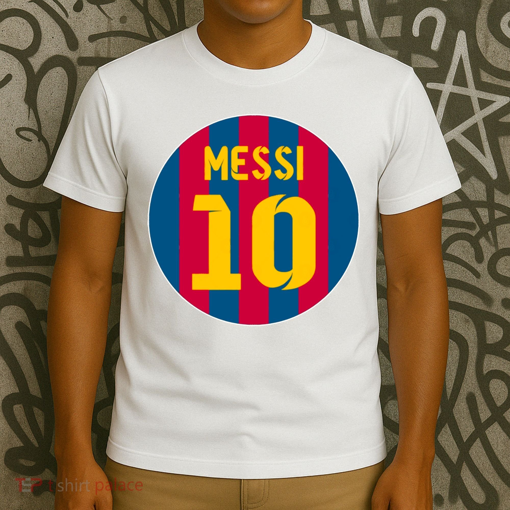 Messi Number 10 Retired Soccer Jersey T-Shirt