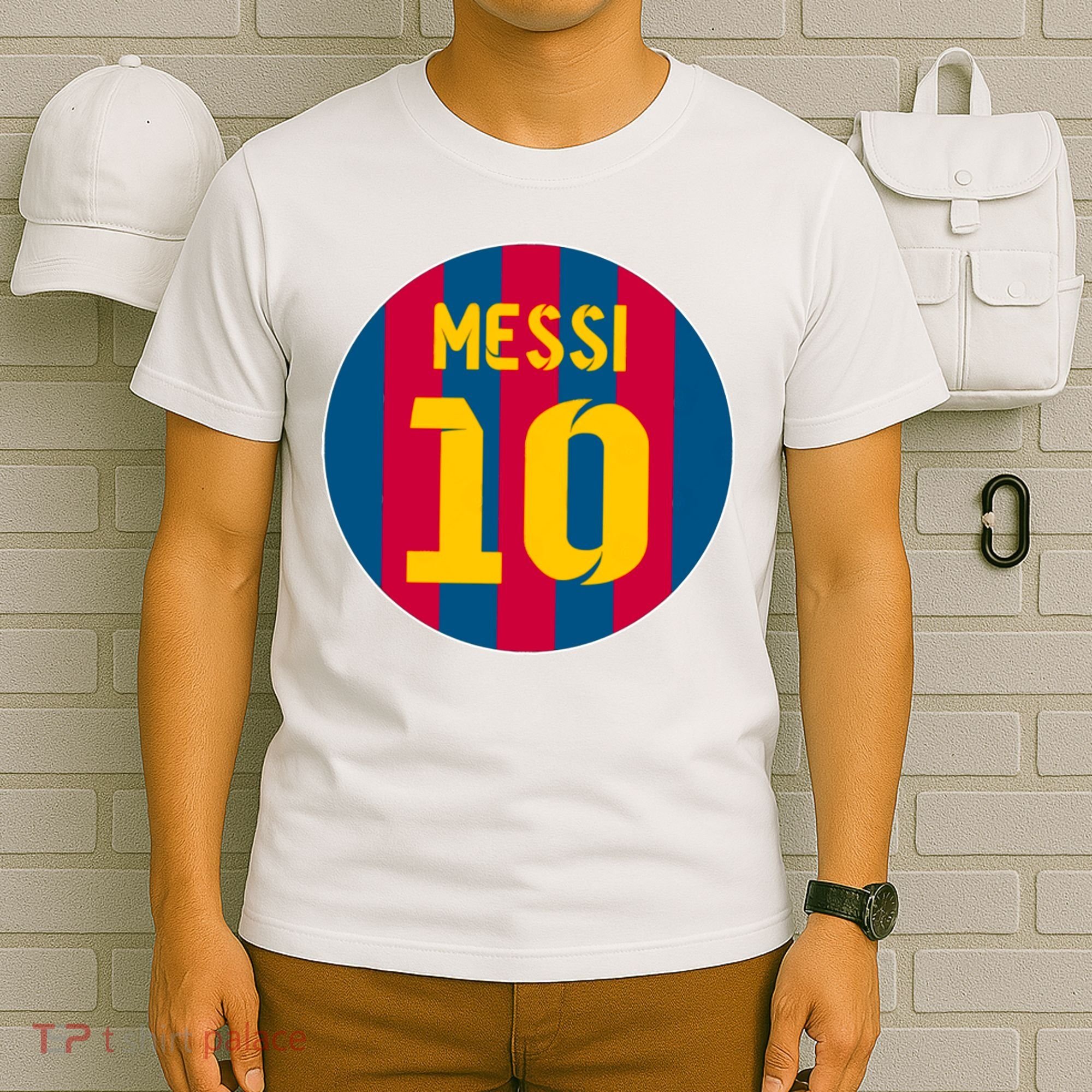 Messi Number 10 Retired Soccer Jersey T-Shirt