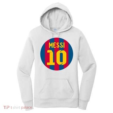 Messi Number 10 Retired Soccer Jersey Women's Hoodie