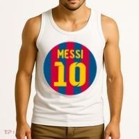 Messi Number 10 Retired Soccer Jersey Tank Top thumb 3