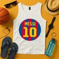 Messi Number 10 Retired Soccer Jersey Tank Top thumb 4
