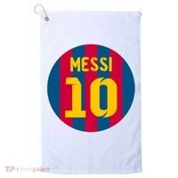 Messi Number 10 Retired Soccer Jersey Golf Towel thumb 0