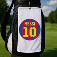 Messi Number 10 Retired Soccer Jersey Golf Towel thumb 2