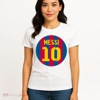 Messi Number 10 Retired Soccer Jersey Women's T-Shirt thumb 4