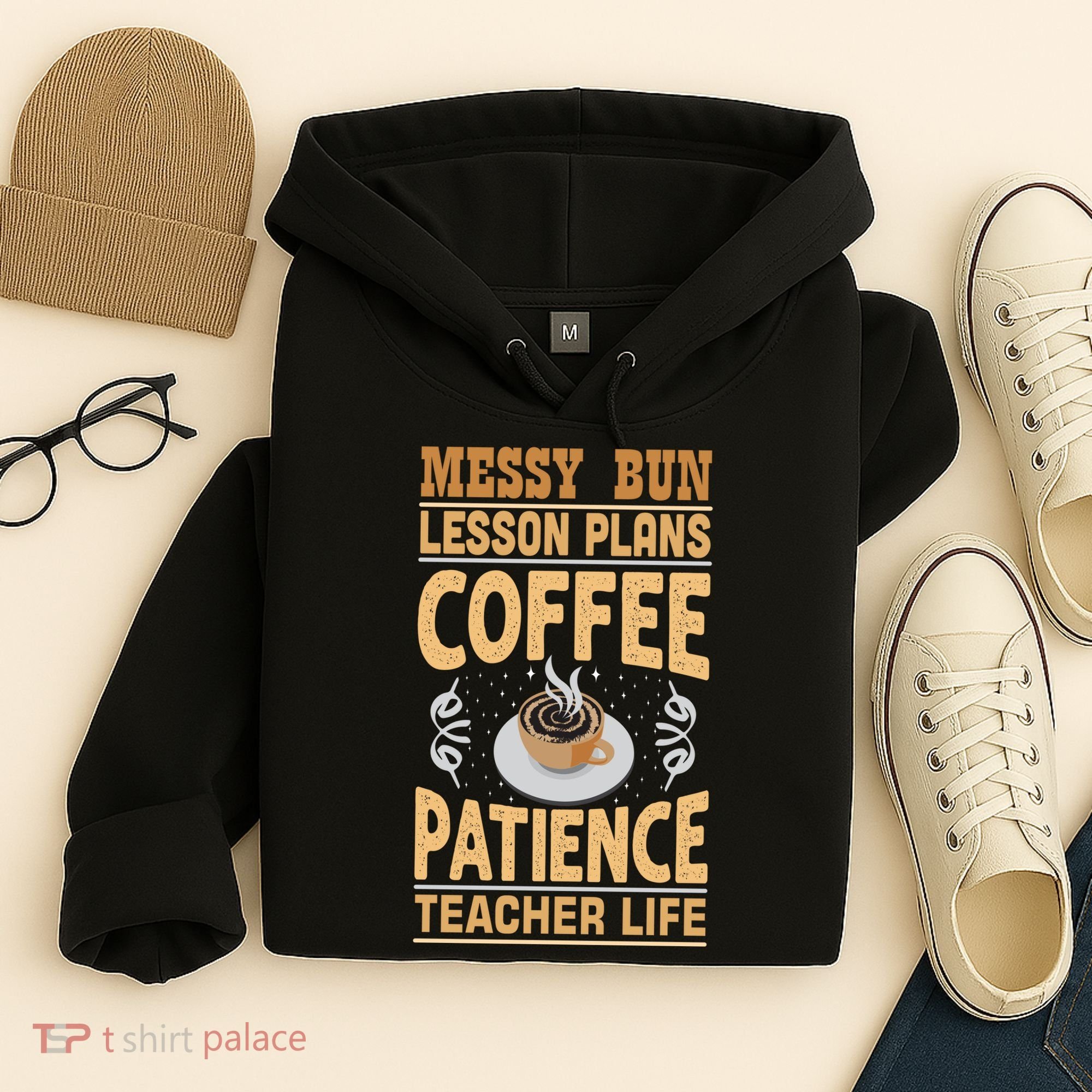 Messy Bun Lesson Plans Funny Teacher Hoodie