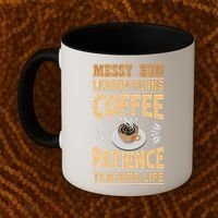 Messy Bun Lesson Plans Funny Teacher Coffee Mug thumb 2